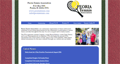 Desktop Screenshot of peoriatennis.com